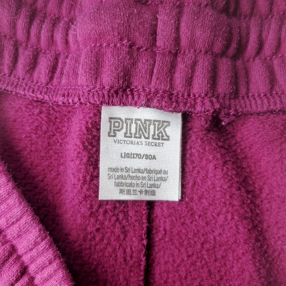 PINK Victoria's Secret High Waist Flared Ivy Fleece Sweatpants Women's Large EUC - Picture 5 of 16